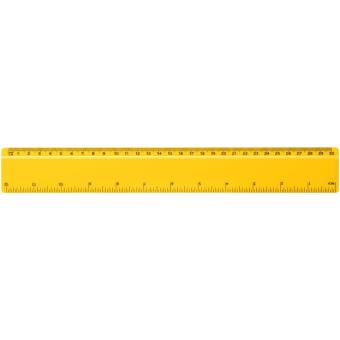 Refari 30 cm recycled plastic ruler Yellow