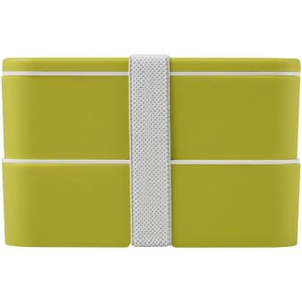 MIYO double layer lunch box Lime/white