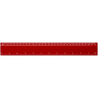 Renzo 30 cm plastic ruler Red