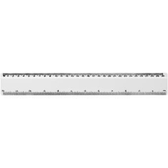 Renzo 30 cm plastic ruler White