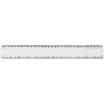 Renzo 30 cm plastic ruler Transparent