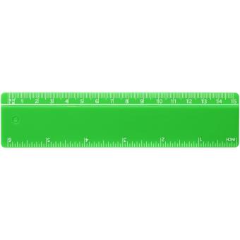 Renzo 15 cm plastic ruler Green
