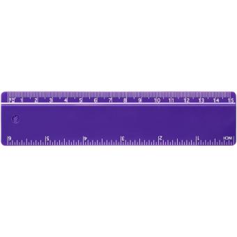 Renzo 15 cm plastic ruler Lila