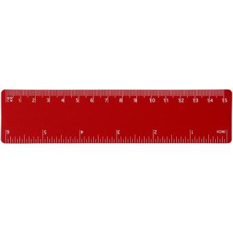 Rothko 15 cm plastic ruler Red