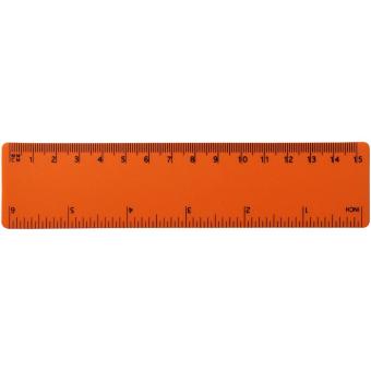 Rothko 15 cm plastic ruler Orange