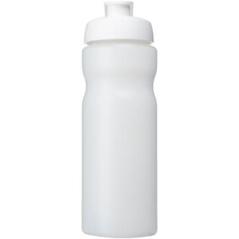 Baseline® Plus 650 ml flip lid sport bottle Transparent white