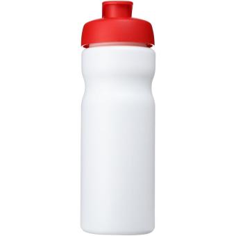 Baseline® Plus 650 ml Sportflasche mit Klappdeckel Weiß/rot