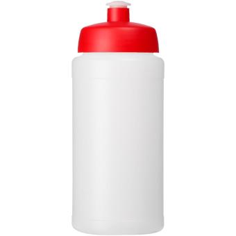 Baseline® Plus grip 500 ml sports lid sport bottle Transparent red