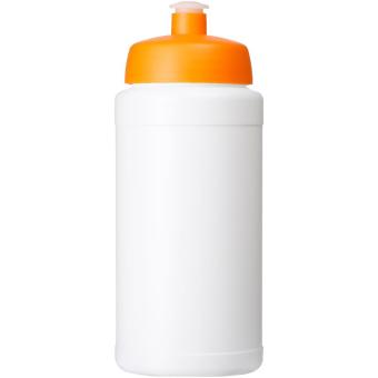 Baseline® Plus 500 ml Flasche mit Sportdeckel Weiß/orange