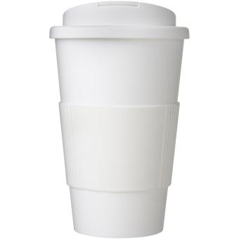 Americano® 350 ml tumbler with grip & spill-proof lid White