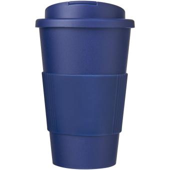 Americano® 350 ml tumbler with grip & spill-proof lid Aztec blue