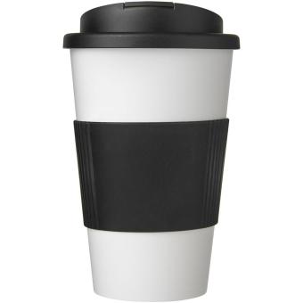 Americano® 350 ml tumbler with grip & spill-proof lid White/black