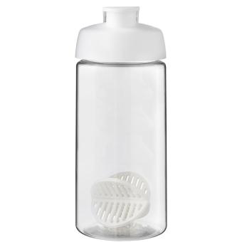 H2O Active® Bop 500 ml shaker bottle, white White,transparent