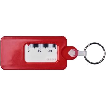 Kym tyre tread check keychain Red