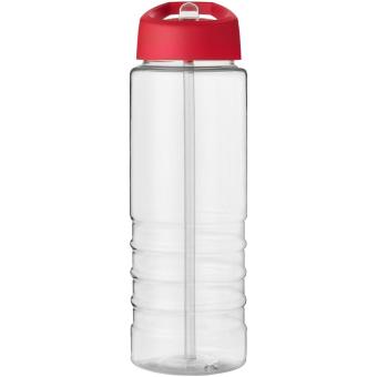 H2O Active® Treble 750 ml spout lid sport bottle Transparent red
