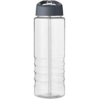 H2O Active® Treble 750 ml Sportflasche mit Ausgussdeckel Transparent grau