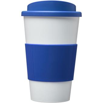 Americano® 350 ml Isolierbecher mit Schutzring Blau/weiß