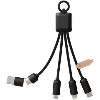 SCX.design C13 20W 5-in-1 charging cable Black