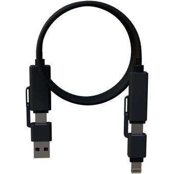SCX.design C59 100 W magnetisches Silikon Ladekabel Schwarz