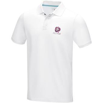 Graphite Poloshirt aus GOTS-zertifizierter Bio-Baumwolle für Herren, weiß Weiß | XS