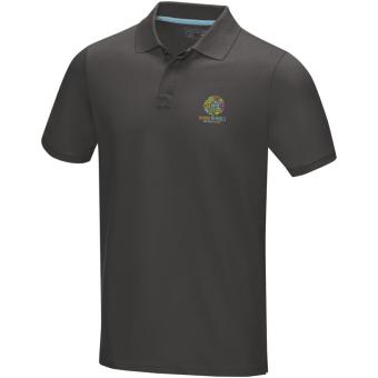 Graphite short sleeve men’s GOTS organic polo, graphite Graphite | XS