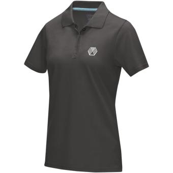 Graphite short sleeve women’s organic polo, graphite Graphite | XS