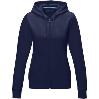 Ruby women’s GOTS organic recycled full zip hoodie, navy Navy | XS