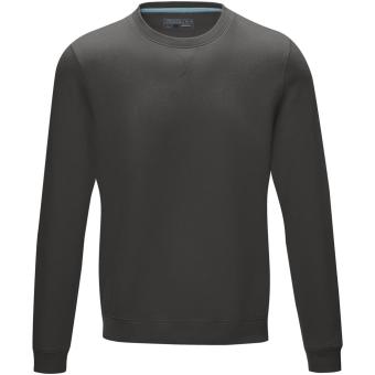 Jasper men’s GOTS organic recycled crewneck sweater, graphite Graphite | XS