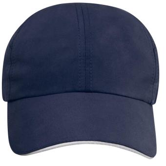 Morion 6 panel GRS recycled cool fit sandwich cap Navy