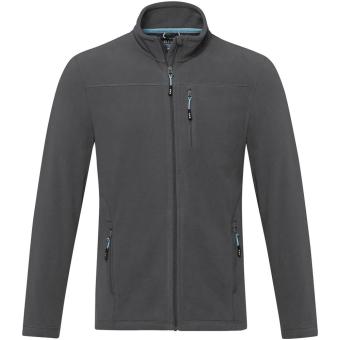 Amber men's GRS recycled full zip fleece jacket, graphite Graphite | XL