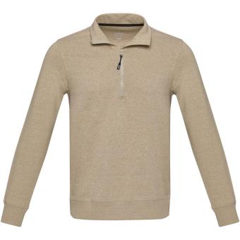 Tin Aware™ Pullover mit Half-Zip Reißverschluss aus recyceltem Material Unisex, Hafer Hafer | XS