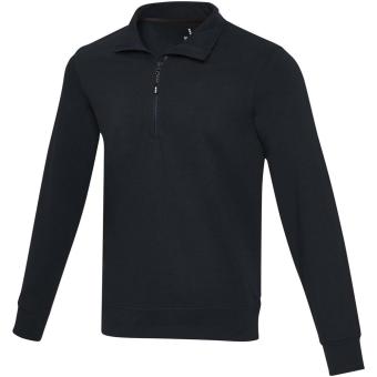Tin unisex Aware™ recycled quarter zip sweater 