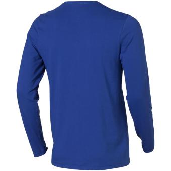 Ponoka long sleeve men's organic t-shirt, aztec blue Aztec blue | XS