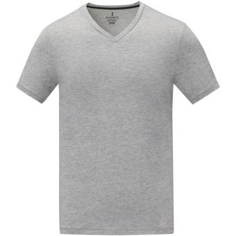 Somoto short sleeve men's V-neck t-shirt, heather smoke Heather smoke | XS