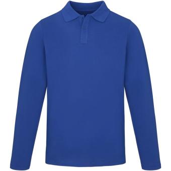 Calgary 180 g/m2 long sleeve men's polo, aztec blue Aztec blue | XS