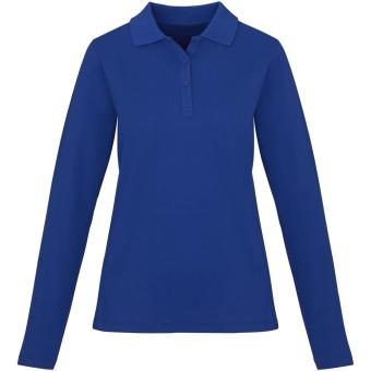 Calgary 180 g/m2 long sleeve women's polo, aztec blue Aztec blue | XS