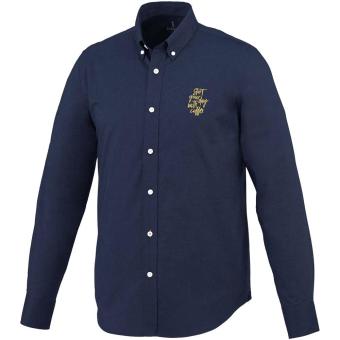 Vaillant 142 g/m2 long sleeve men's oxford shirt, blue,navy Blue,navy | XS