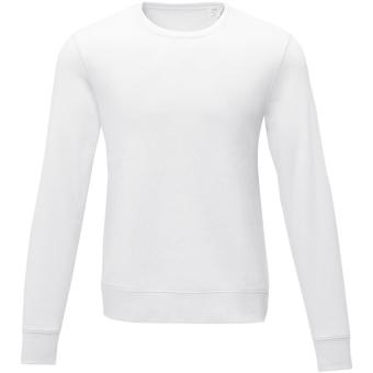 Zenon men’s crewneck sweater, white White | XS