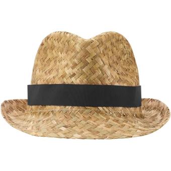 Pricus Strohhut, natur Natur,schwarz