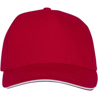 Ceto 5 panel sandwich cap Red