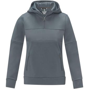 Sayan Kapuzenpullover mit halbem Reißverschluss für Damen, grau Grau | L