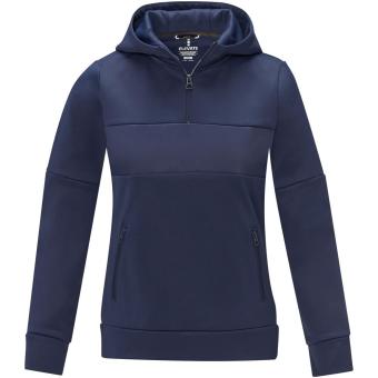 Sayan women's half zip anorak hooded sweater, navy Navy | XS