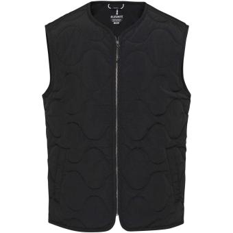 Quarz GRS-recycelte Thermoweste Unisex, schwarz Schwarz | XXS