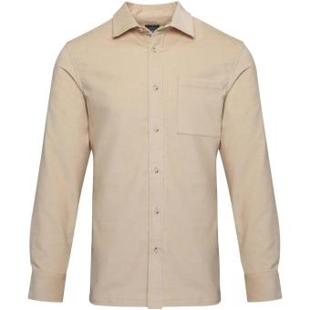 Alum 252 g/m² corduroy unisex shirt, oatmeal Oatmeal | XXS