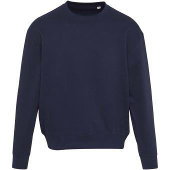 Boris 280 g/m2 unisex OCS organic oversized crewneck sweater, navy Navy | 3XS