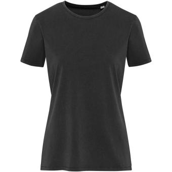 Nanaimo 160 g/m2 short sleeve washed women's t-shirt, black Black | XS