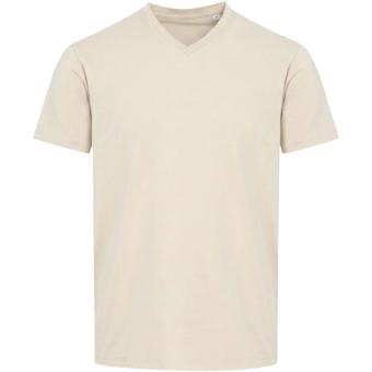 Balfour 200 g/m² short sleeve v-neck unisex OCS organic t-shirt, sandstone Sandstone | M