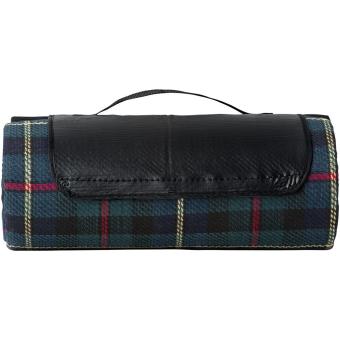 Park water and dirt resistant picnic blanket Black/green