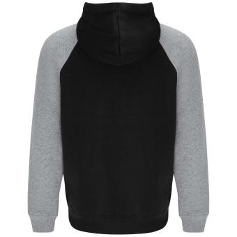 Badet zweifarbiger Kapuzenpullover für Kinder, schwarz/grau Schwarz/grau | 10