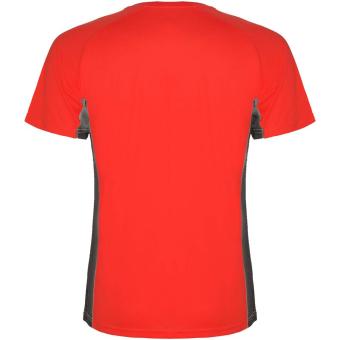 Shanghai short sleeve kids sports t-shirt, red dark lead Red dark lead | 4